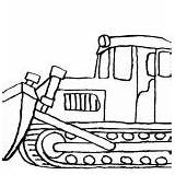 Coloring Digger Digging Tractor Mover Snow sketch template