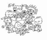 Rugrats Colouring Coloringhome Downloaden Uitprinten sketch template