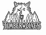 Minnesota Timberwolves Logo sketch template