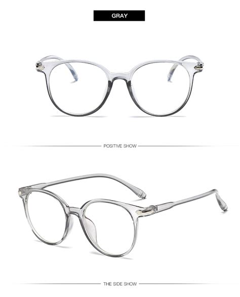 women glasses frame men anti blue light eyeglasses frame vintage round