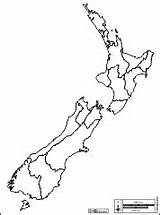 Zealand Map Maps Cities Boundaries Names Outline Blank Main Hydrography sketch template