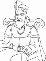 King Coloring Pages Great Color Kids sketch template