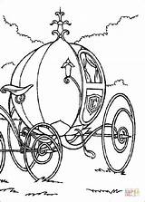Cinderella Pages Cart Coloring Coach Color Online sketch template