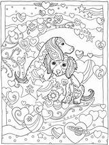 Coloring Pages Dog Book Printable Dogs Puppy Cute Dazzling Dover Publications Doverpublications Colouring Adult Algebra Sheets Sarnat Marjorie Welcome Books sketch template
