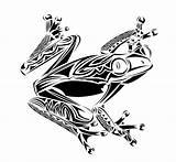 Sapo Tribal Stencils Maori Frogs Tattoobite Froggy sketch template