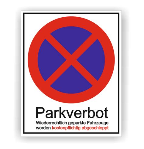 parkverbot aufkleber parken verboten parkverbot abziehbild