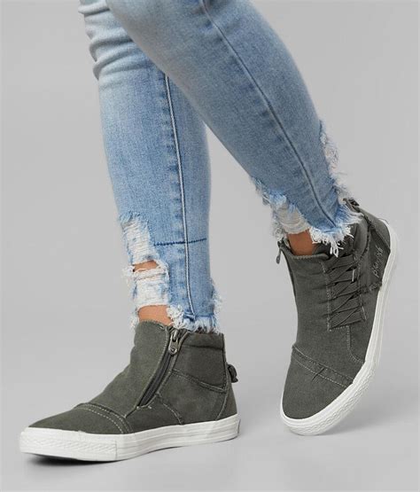 blowfish koala high top shoe womens shoes  grey buckle