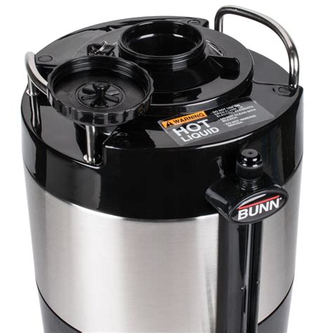 bunn  tf  gallon stainless steel thermofresh coffee server  attached base