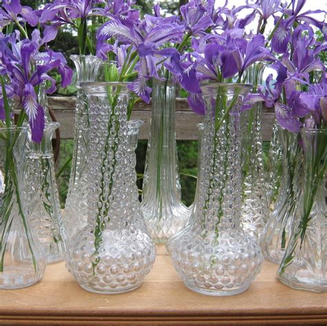 Set Of 22 Clear Glass Bud Vases Etsy Bud Vases Clear Glass Vase