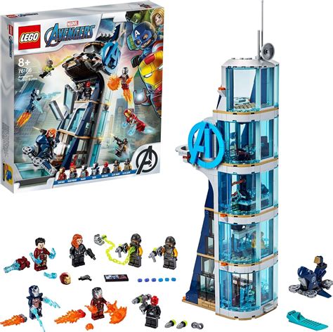 lego marvel  avengers tower battle amazoncomau toys games