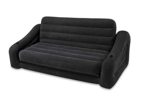 intex inflatable air sofa  pull  queen bed mattress sleeper   ebay