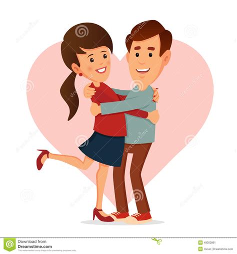 Happy Couple Valentine S Day Stock Vector Image 49302861