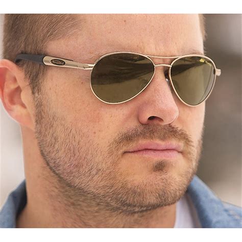 Bolle® Aviator Sunglasses Gold Tone 155076 Sunglasses And Eyewear