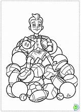 Coloring Dinokids Lazy Town Close Lazytown sketch template