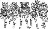 Glitter Force Coloring Pages Wecoloringpage Five Girl Pretty Entitlementtrap Published May sketch template