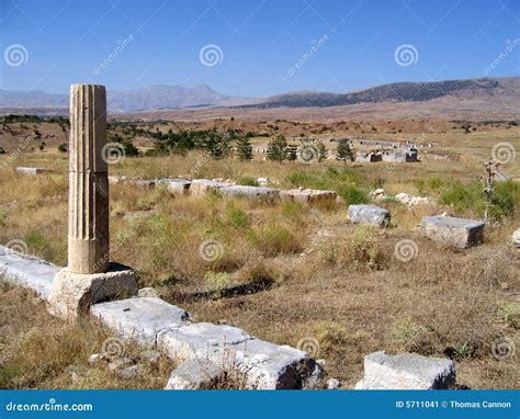 ancient ruins pisidian antioch stock image image