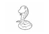 Snake Coloring Copperhead Printable sketch template