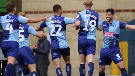 joe jacobson wycombe wanderers left  officially awarded set piece hat trick bbc sport