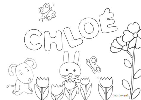 chloe  coloring pages