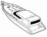 Boat Coloring Pages Printable Speed Boats Yacht Police Cartoon Rescue Procoloring sketch template