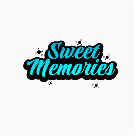 sweet memories lettering design vector inscriptions   shirts