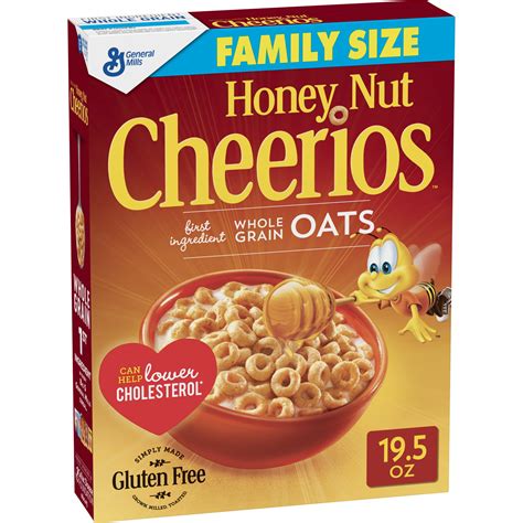 general mills honey nut cheerios gluten  breakfast cereal family