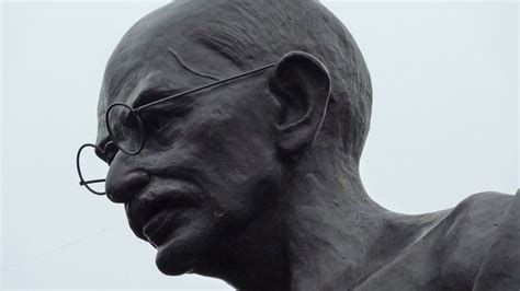 Gathering To Symbolically Protect Leicester Gandhi Statue Bbc News