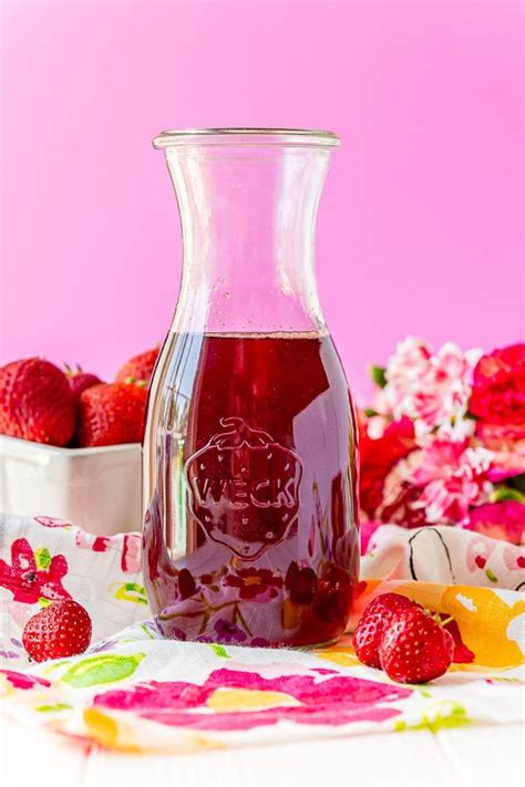 strawberry simple syrup recipe sugar  soul