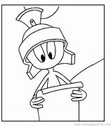 Marvin Martian Coloring Pages Getcolorings Inspiring Printable Azcoloring sketch template