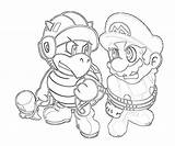 Hammer Bro Luigi sketch template