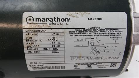 marathon electric motor model numbers