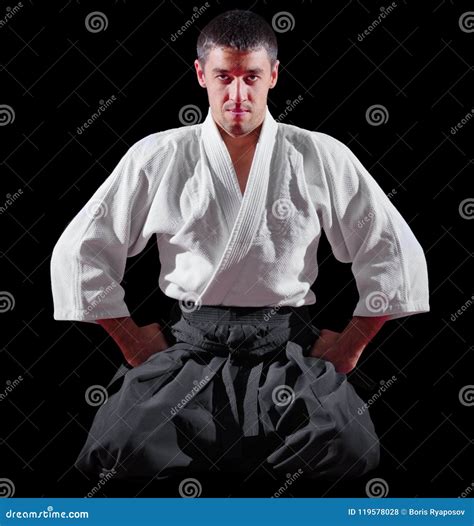 martial arts fighter stock photo image  defending