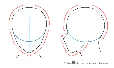 How To Draw Anime And Manga Male Head And Face Animeoutline