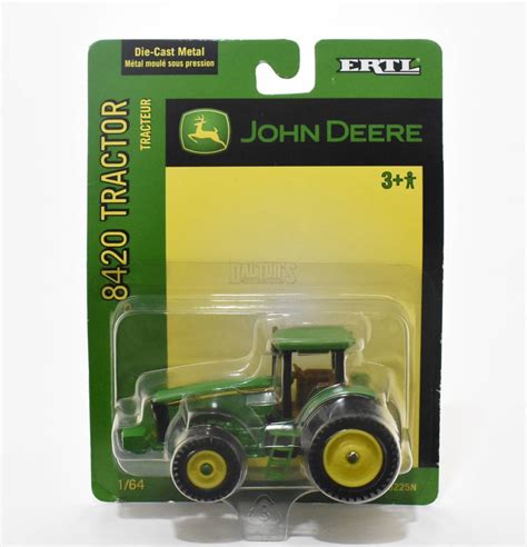 contemporary manufacture toys ertl john deere   front rear duals  tbe diecast