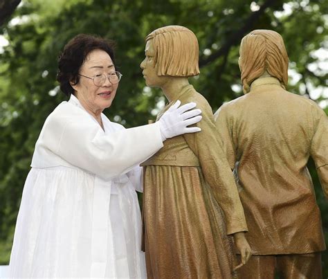 ex comfort woman in s korea raps protest rallies against