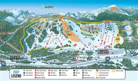 stevens pass lift map