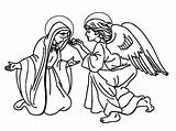 Appears Archangels Angels Annunciation sketch template