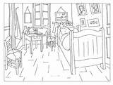 Arles Quarto Dmusicalizando Gogh Vangogh Coloriage Dalete sketch template