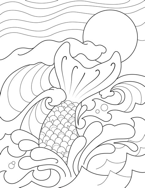 mermaid tail drawing  getdrawings