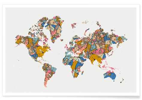 world map poster juniqe