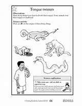 Tongue Twisters Kindergarten Worksheet Worksheets Grade Science 2nd 1st Greatschools Gk sketch template