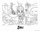 Coloring Pages Neverland Jake Pirates Captain Popular Printable sketch template