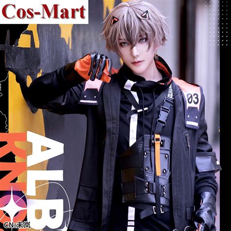 cos mart anime vtuber nijisanji alban knox cosplay costume handsome