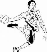 Kobe Dunking Gigi Lakers Clipartmag Basketball Mamba Dunk Pinclipart sketch template