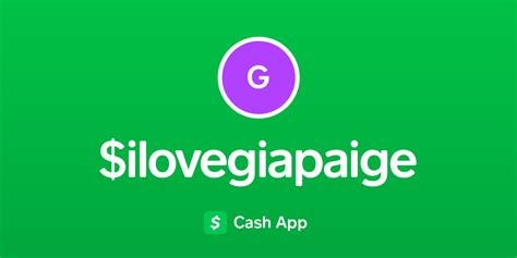 Pay Ilovegiapaige On Cash App