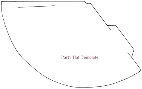 party hat printable template printable word searches