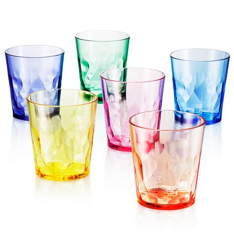 oz unbreakable premium drinking glasses set   tritan plastic