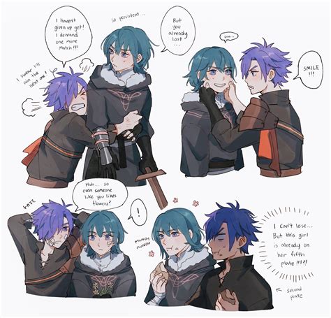 Byleth Byleth Shez And Shez Fire Emblem And 2 More Drawn By