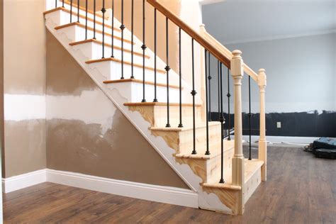 renovation story changing wood stair balusters  iron  steps  video