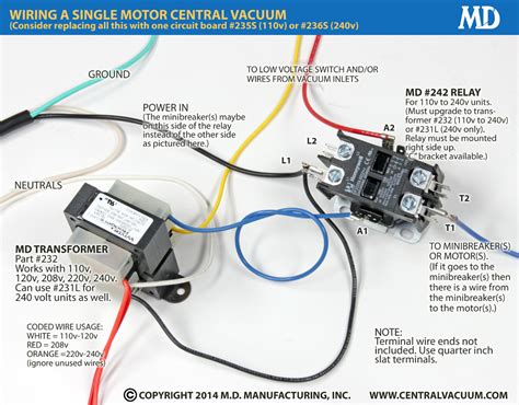 central vacuum circuit board relay transformer